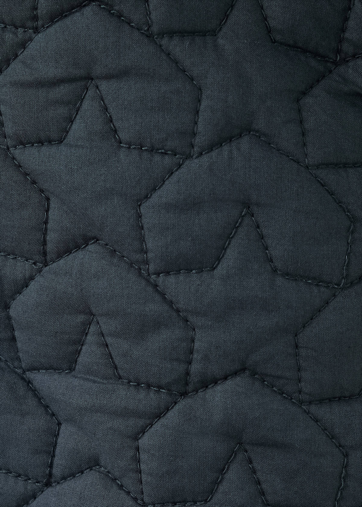 Quilted jacket with star detail — Navy
