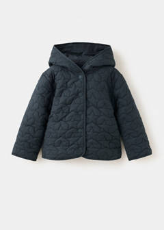 Quilted jacket with star detail — Navy 1