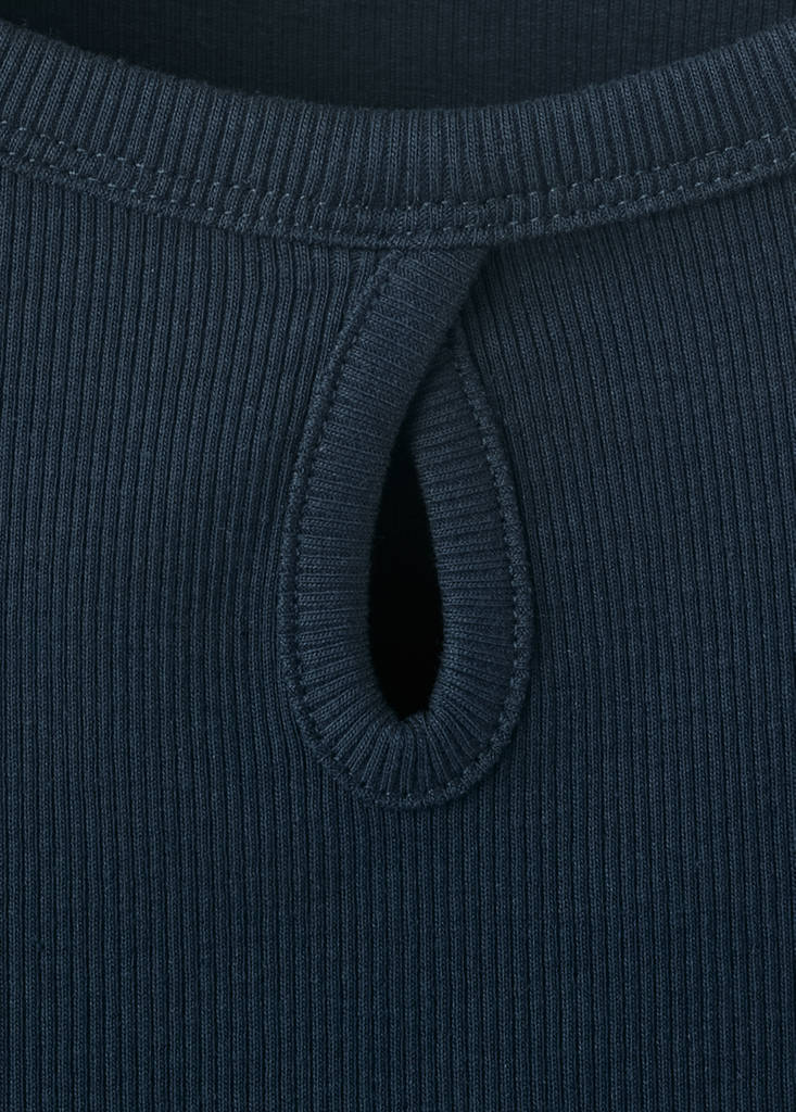 Long-sleeved t-shirt with cut-out — Navy
