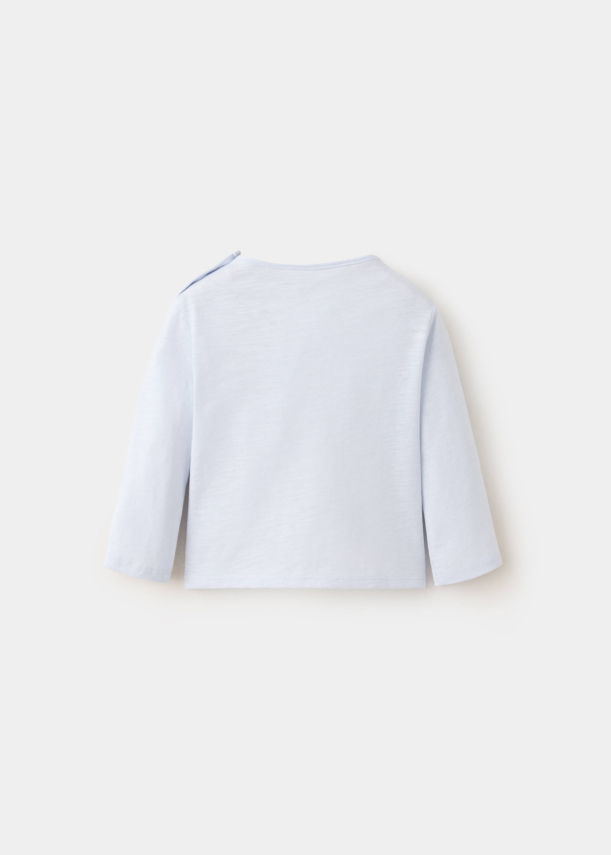 Bedrucktes Baumwoll-T-Shirt - Rückseite des Artikels
