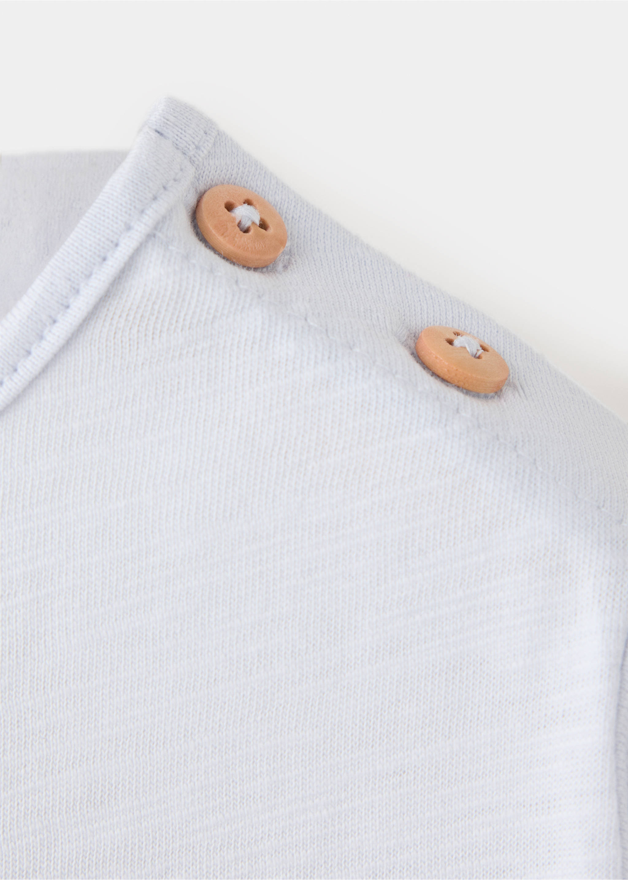 Bedrucktes Baumwoll-T-Shirt - Detail des Artikels 0, Blau. Ref: 37014436-00.