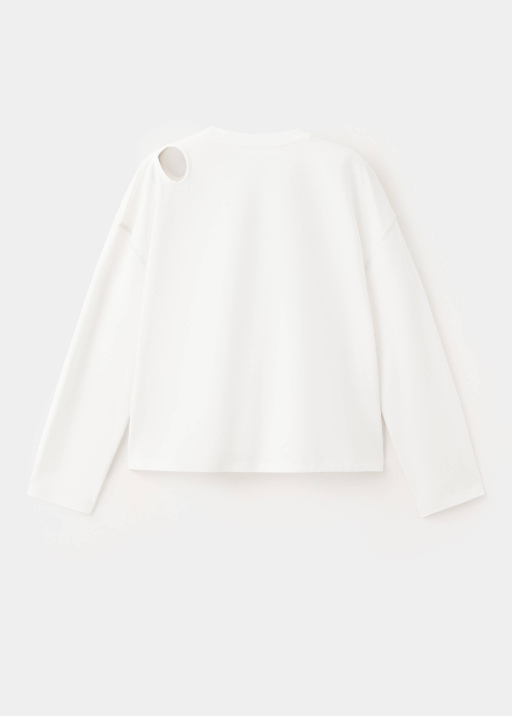 T-shirt coton imprimé avec ouverture - Verso de l’article