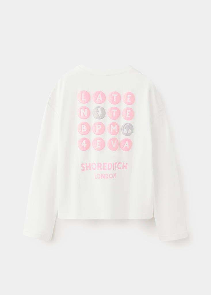 Printed cotton-blend t-shirt — Off White