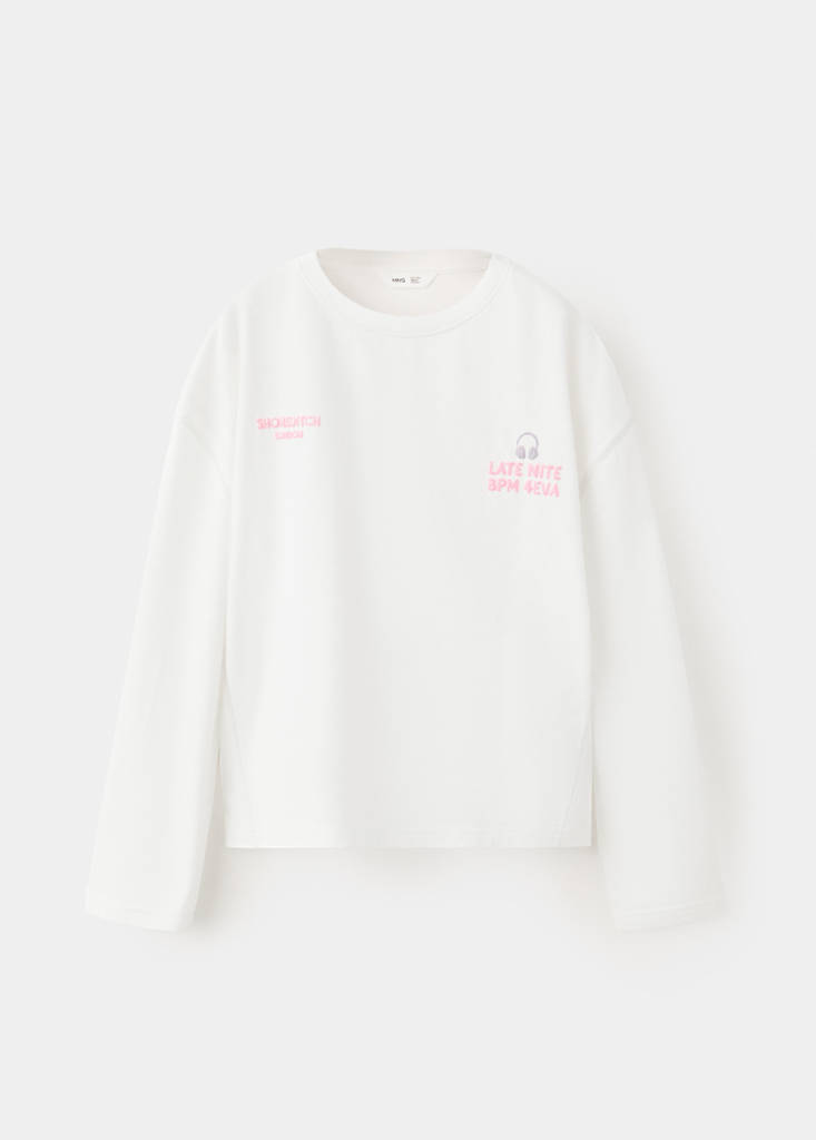 Printed cotton-blend t-shirt — Off White