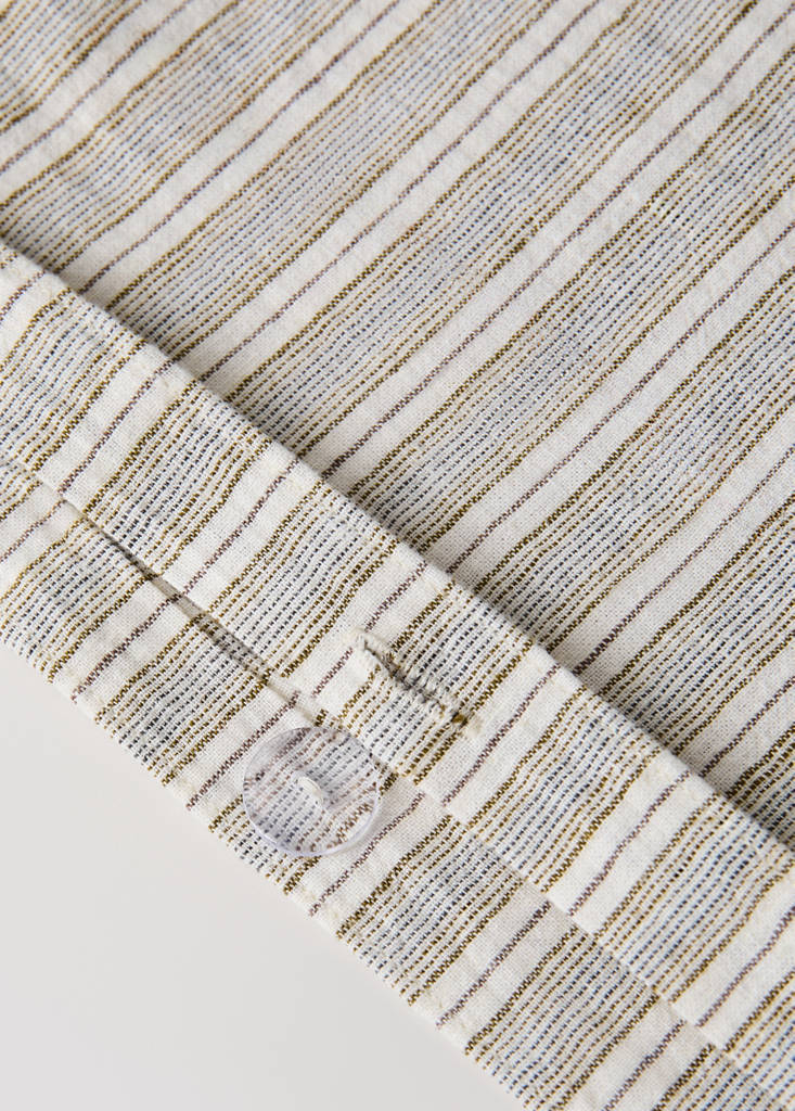 Linen and cotton duvet cover for 135/140 cm bed — Sand