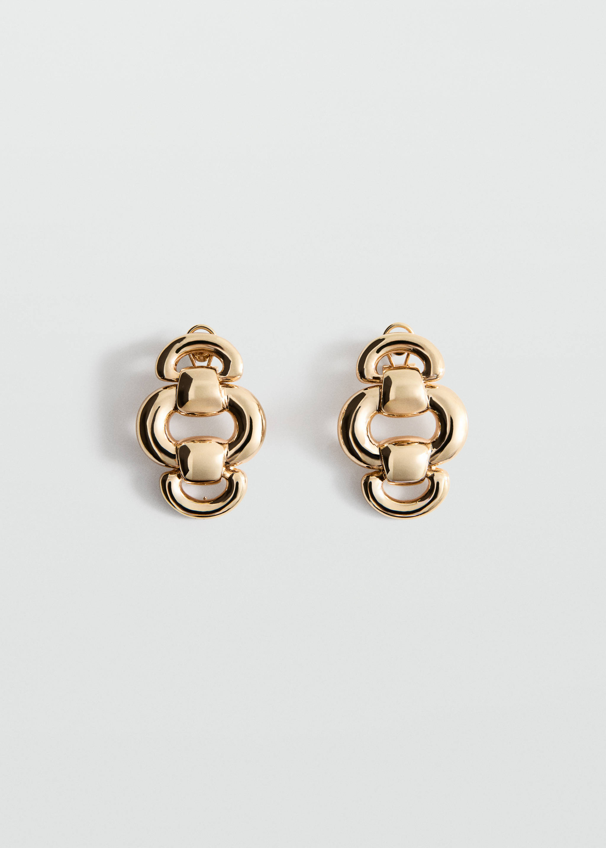 Embossed pendant earrings - Article without model