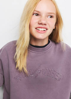 Relaxed-fit sweatshirt — Purple 3