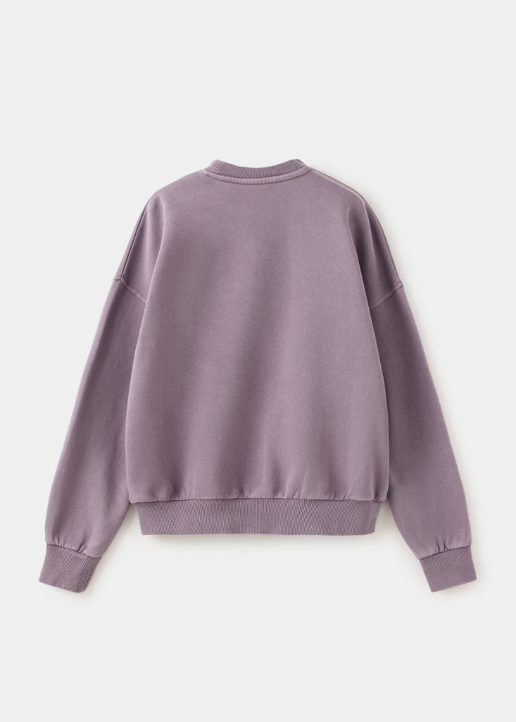 Relaxed-fit sweatshirt — Purple