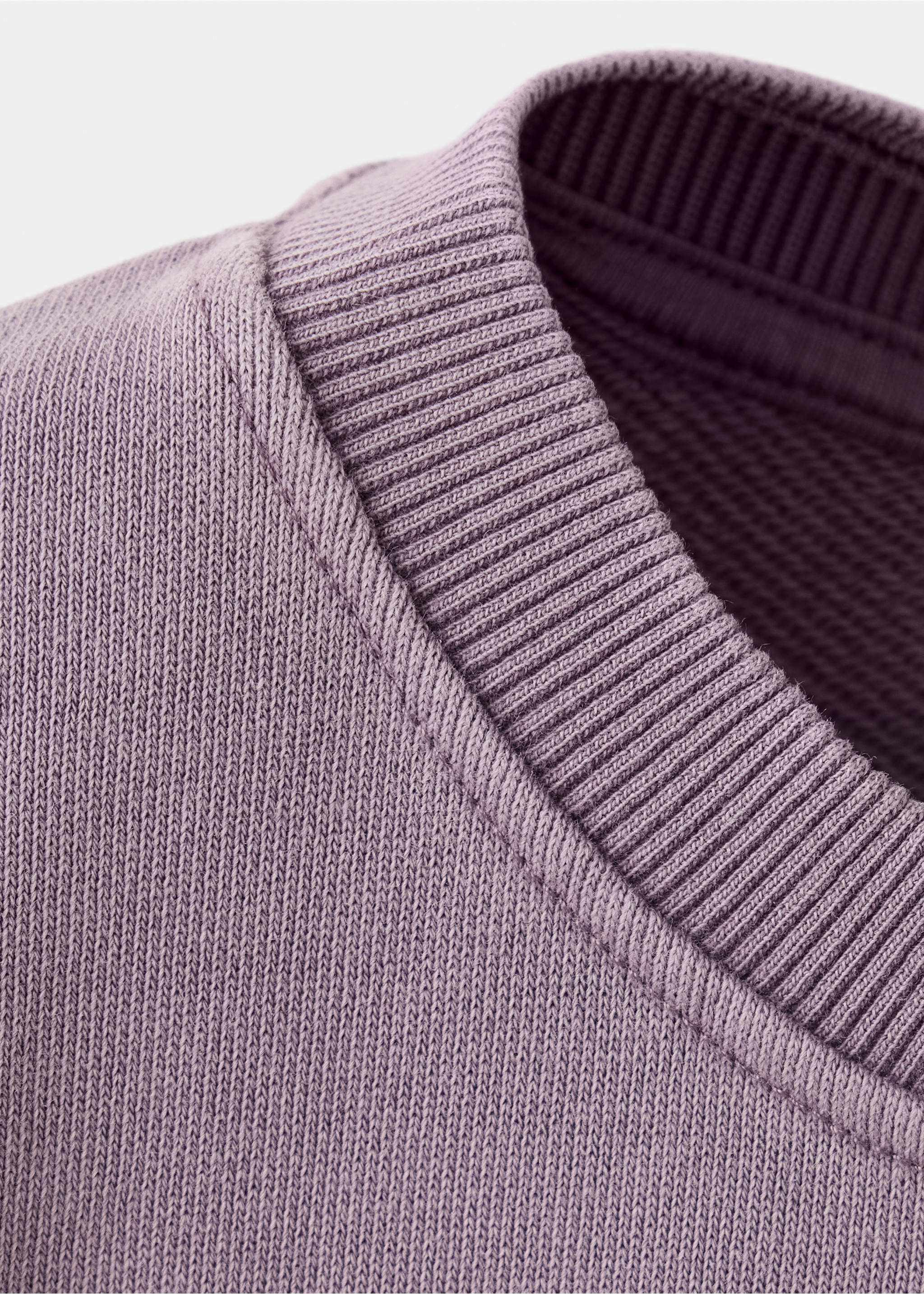 Relaxed-fit sweatshirt - Details of the article 8, Purple. Ref: 37014448-00.