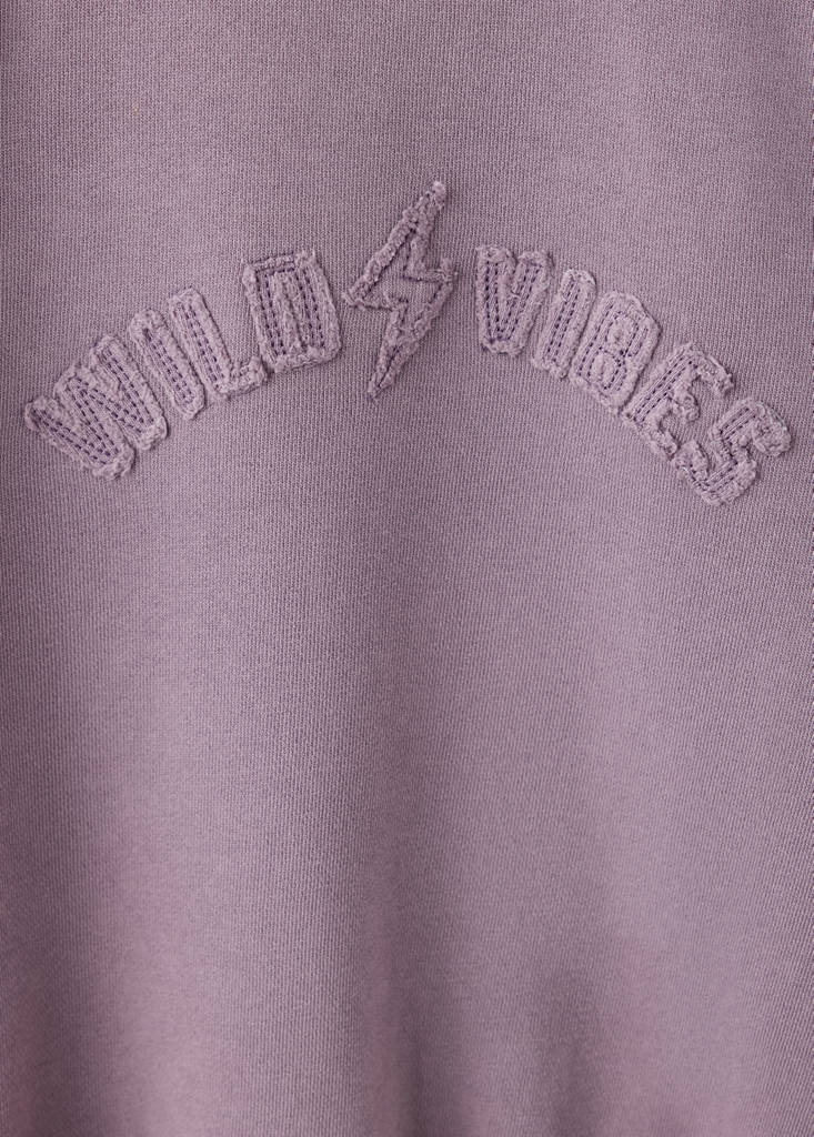 Relaxed-fit sweatshirt — Purple