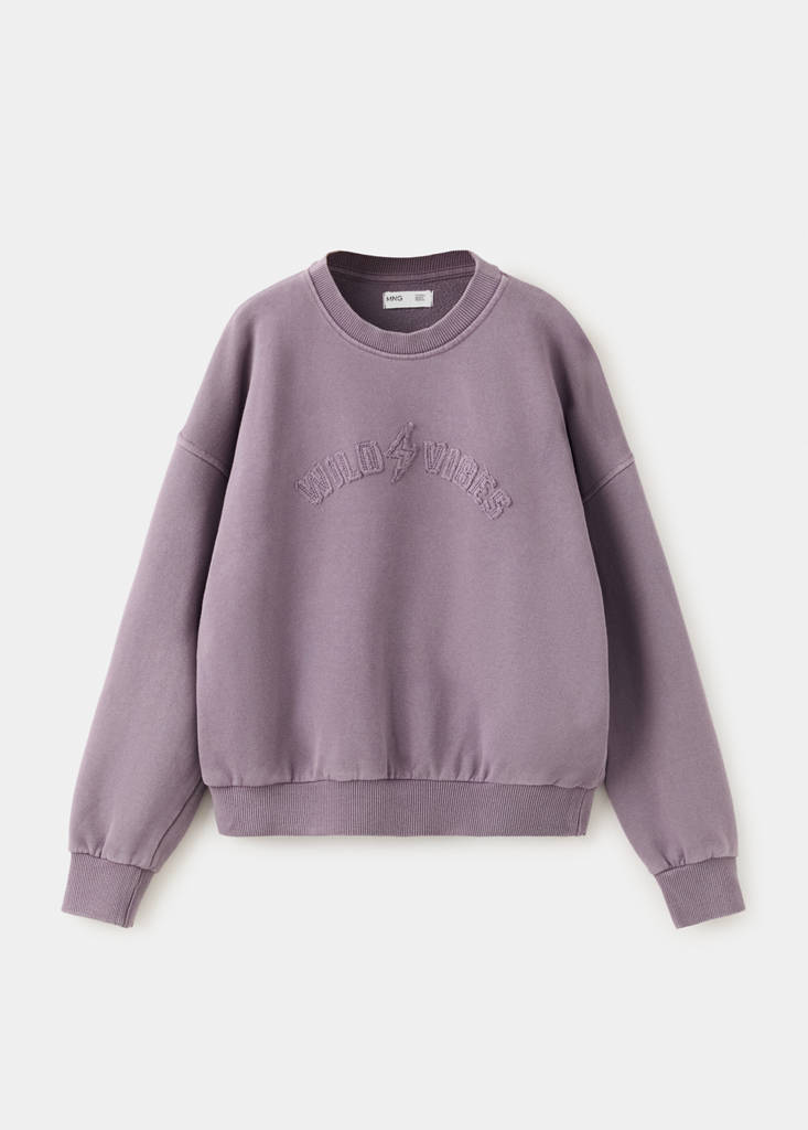 Relaxed-fit sweatshirt — Purple