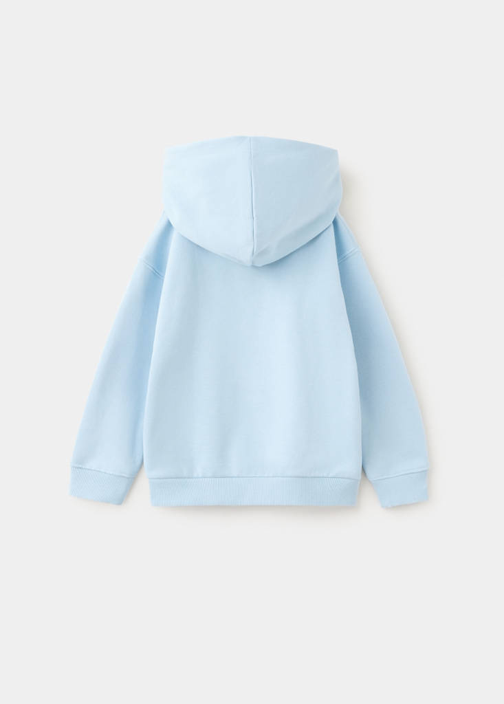 Printed hoodie — Blue