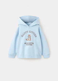 Printed hoodie — Blue 2