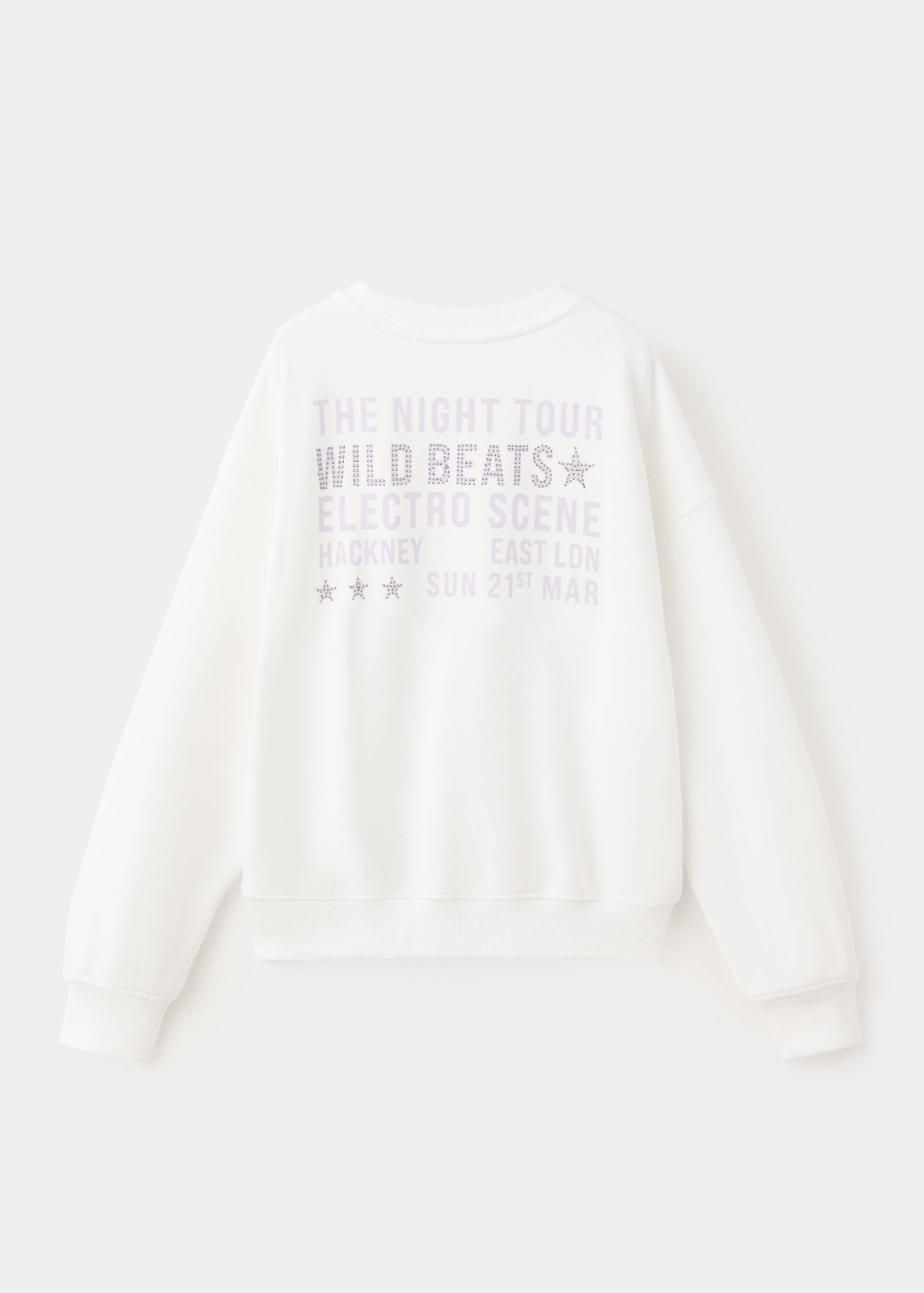 Printed cotton sweatshirt - Reverse of the article