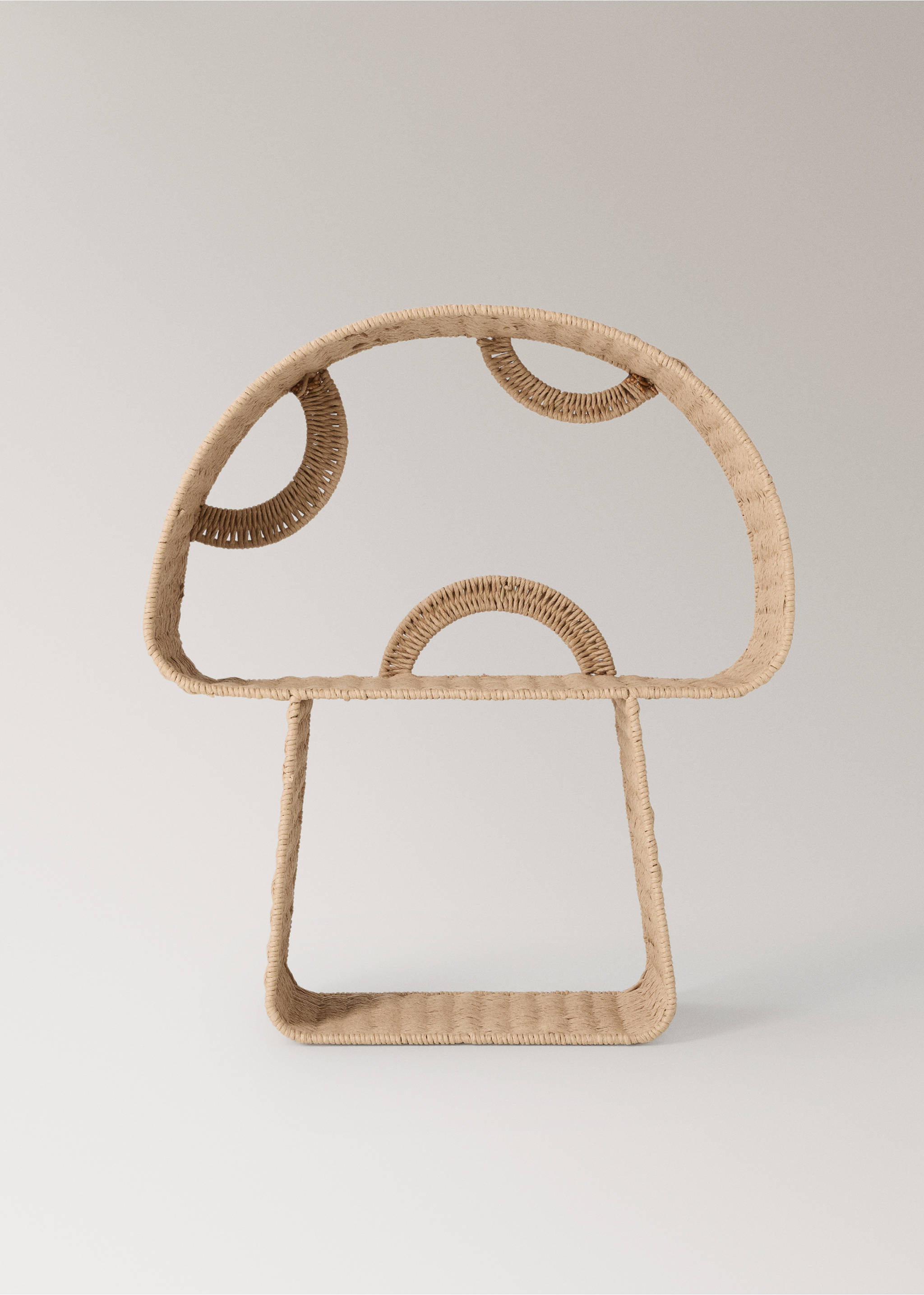 Mushroom-shaped paper shelf - Article without model, Brown. Ref: 37014451-00.