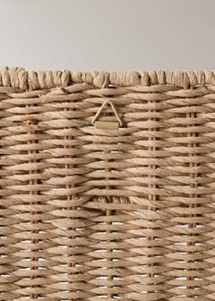 Wall basket with ear detail — Sand 4