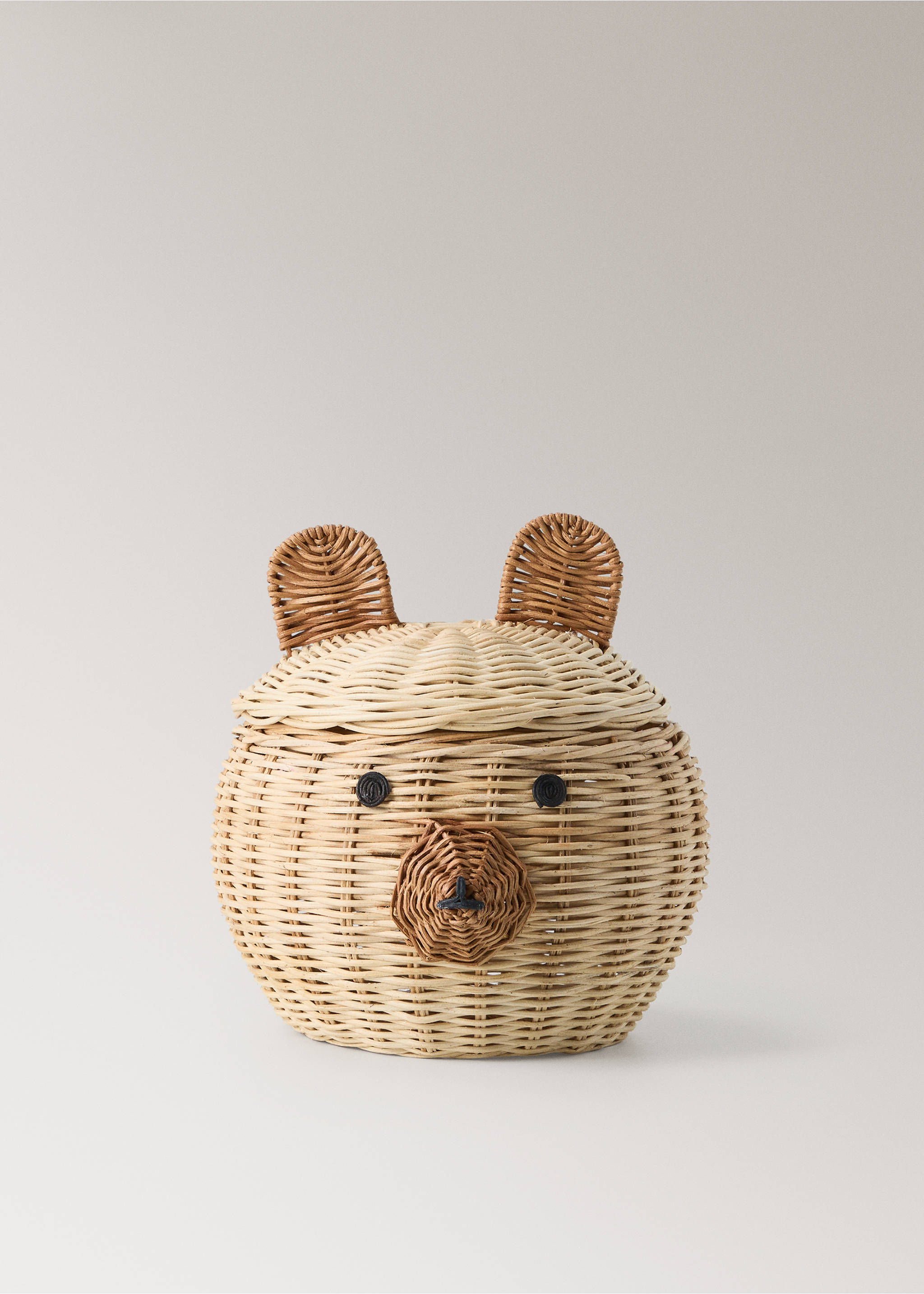 Panier enfant en rotin ours - Article sans modèle, Marron. Ref: 37014456-00.