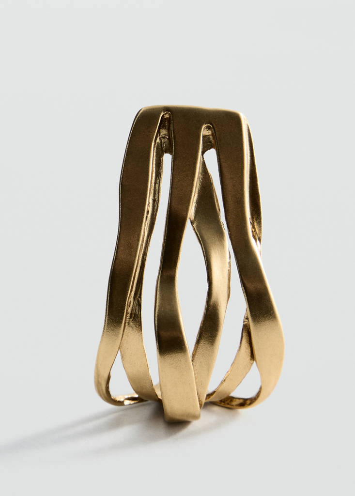 Relief earrings — Gold