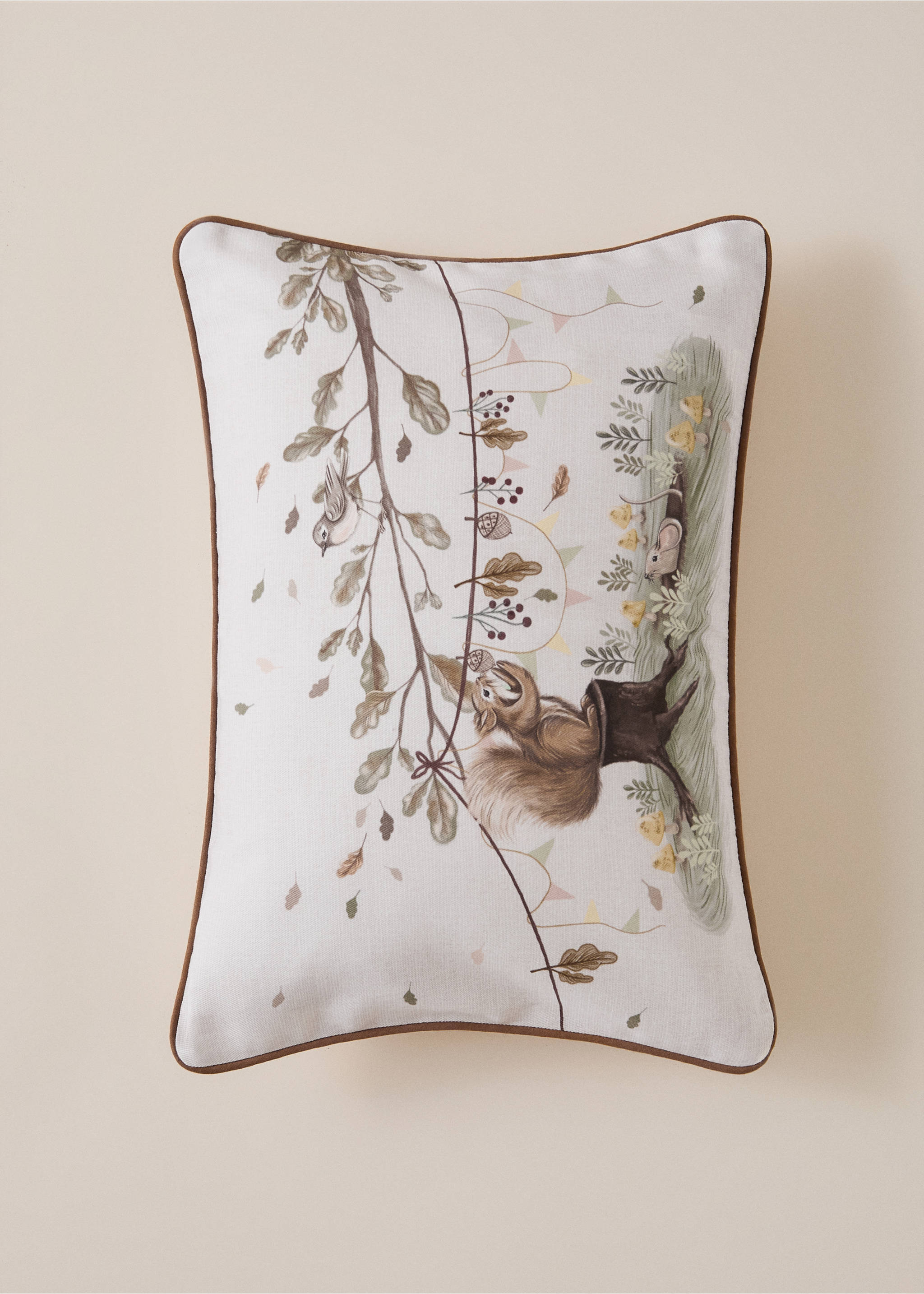 100% cotton cushion cover, 30 x 40 cm - General plane, Sand. Ref: 37014460-00.