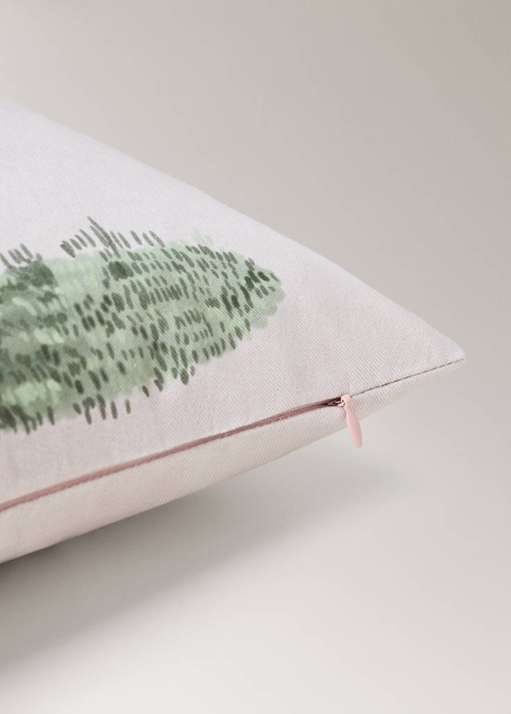 Printed cushion cover, 30 x 50 cm — Ivory White
