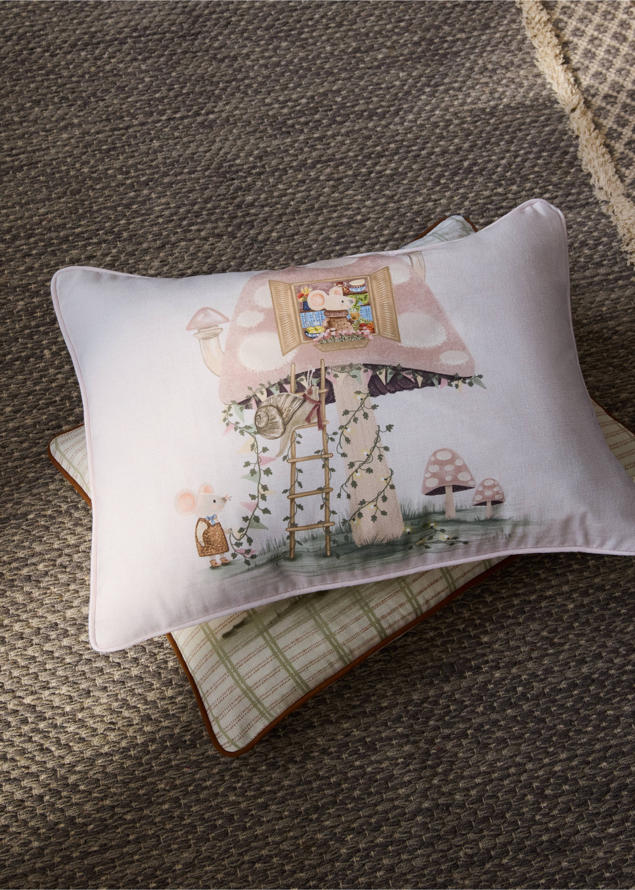 Față de pernă decorativă pentru copii 100% bumbac 30 x 40 cm - Plan general, Nud. Ref: 37014464-00.