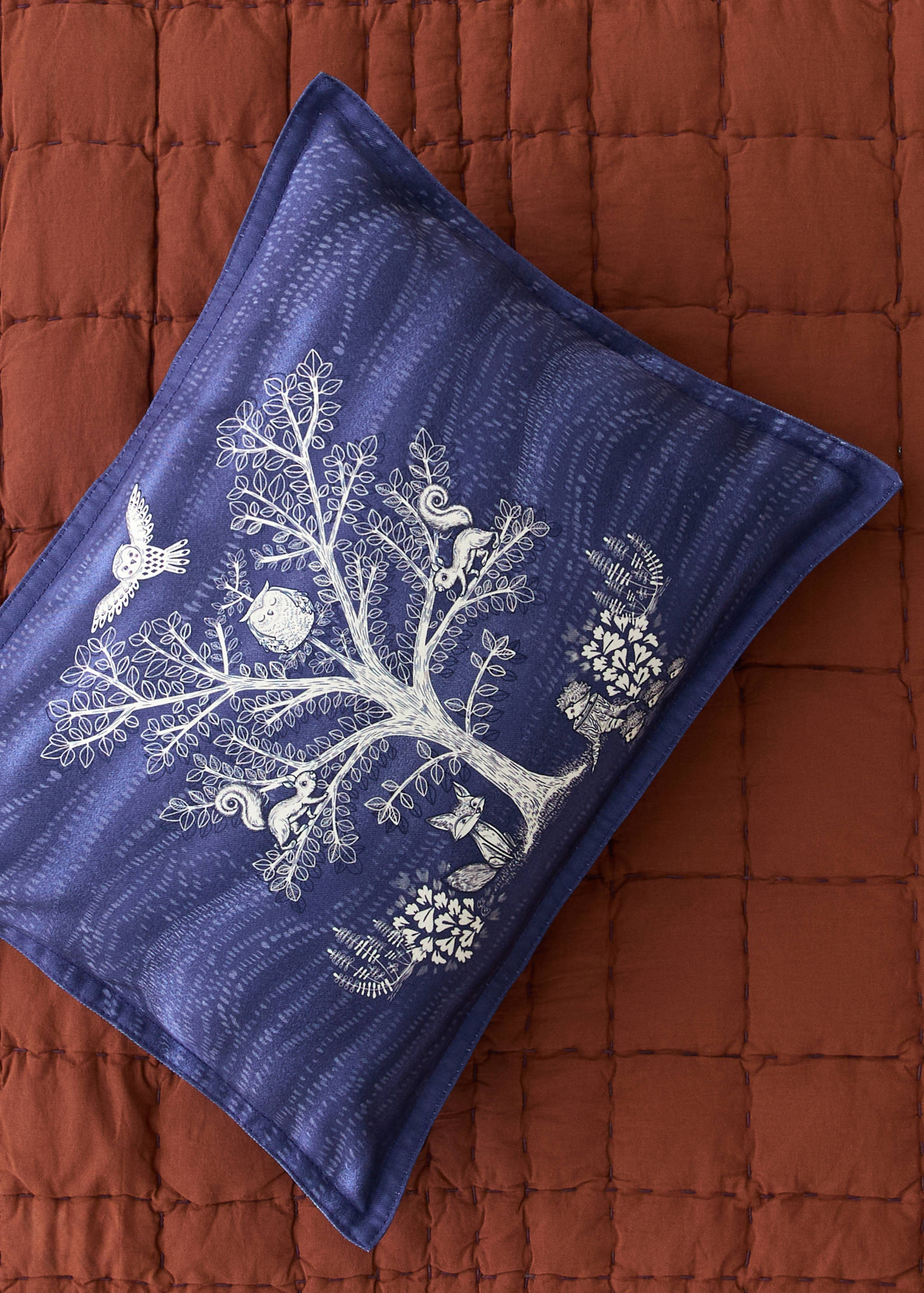 Printed cotton cushion cover 30 x 40 cm - General plane