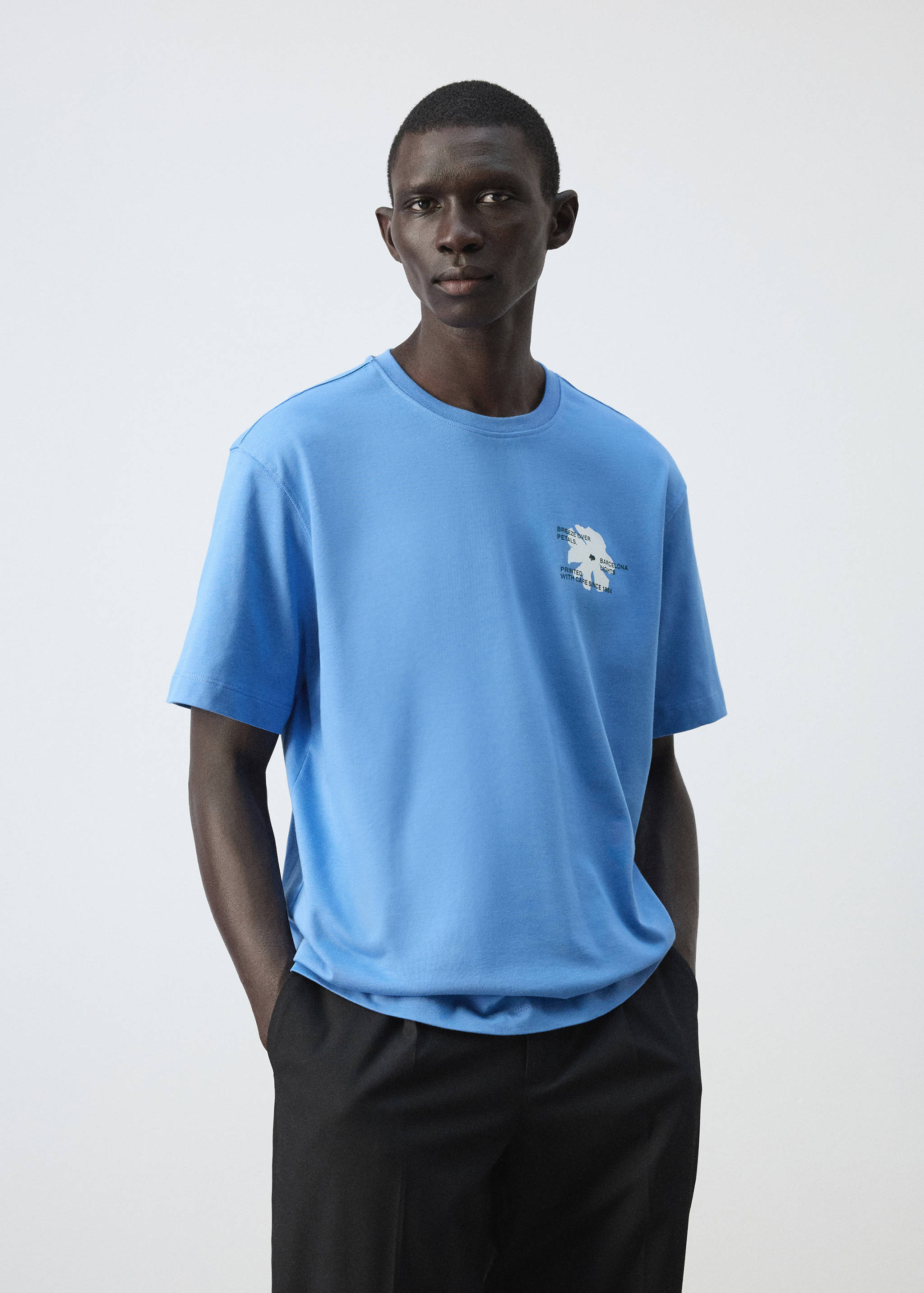 100% cotton printed t-shirt - Medium plane