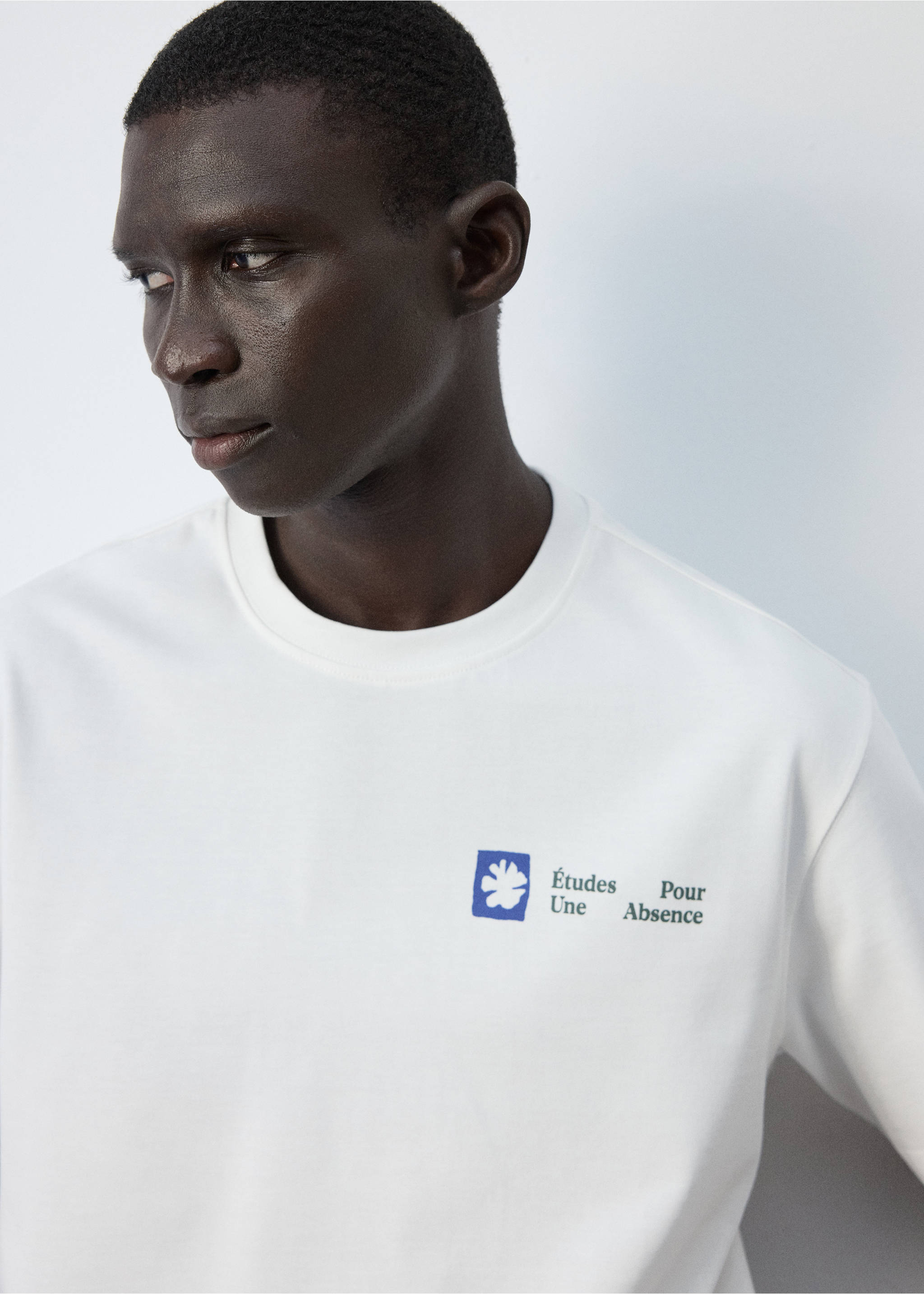 100% cotton printed t-shirt - Details of the article 1, White. Ref: 37014473-00.
