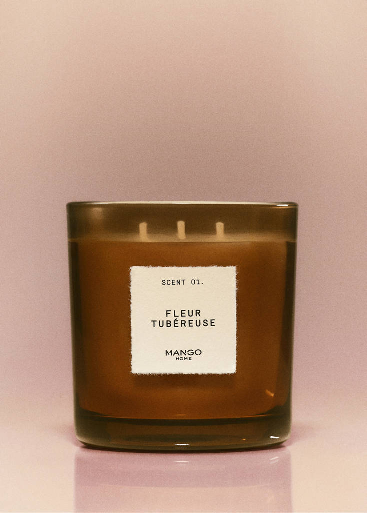 FLEUR TUBÉREUSE scented candle 500 g — Brown
