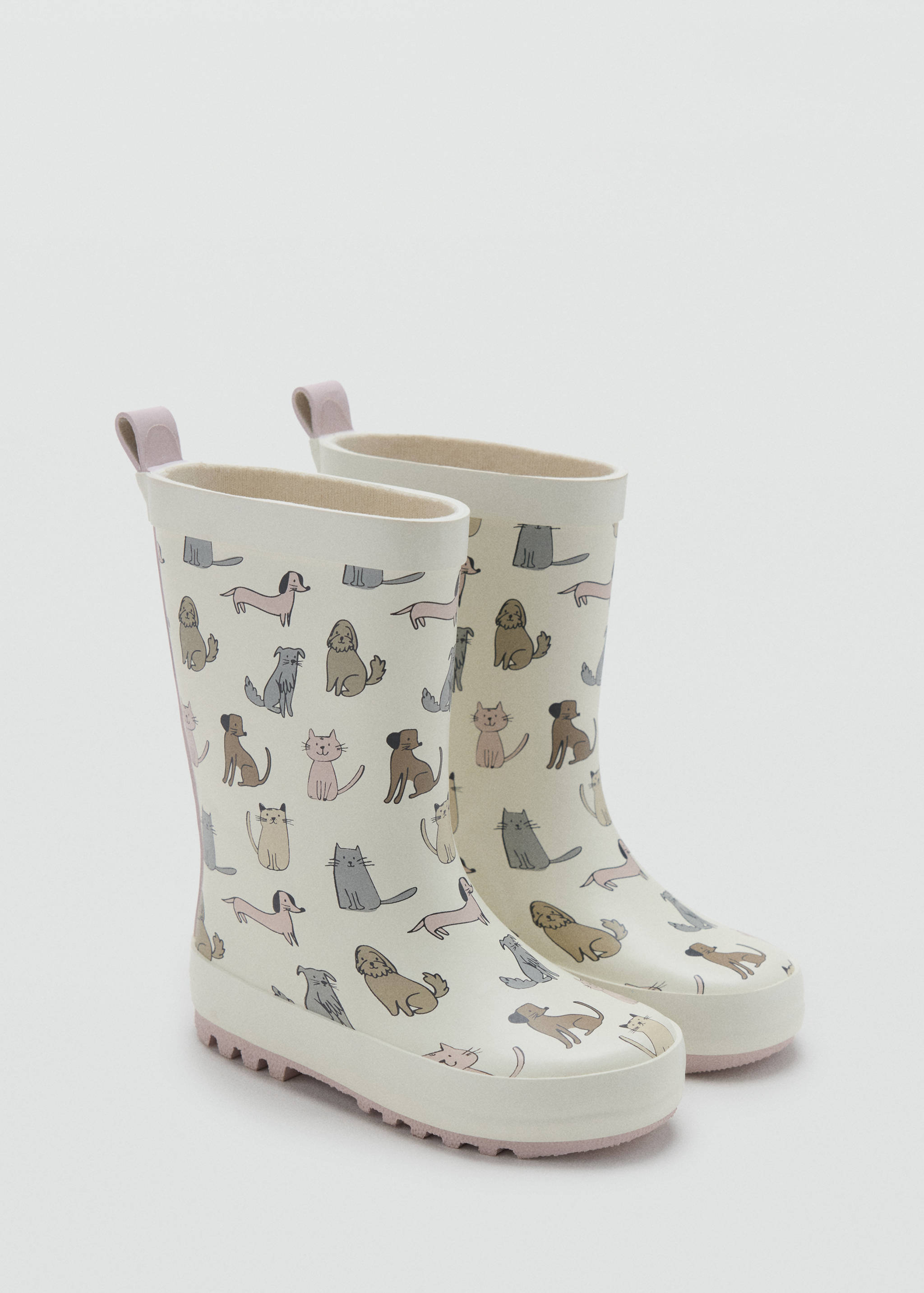 Animal print wellington boot - Medium plane