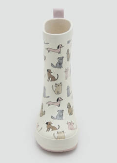 Animal print wellington boot — Pastel Pink 5