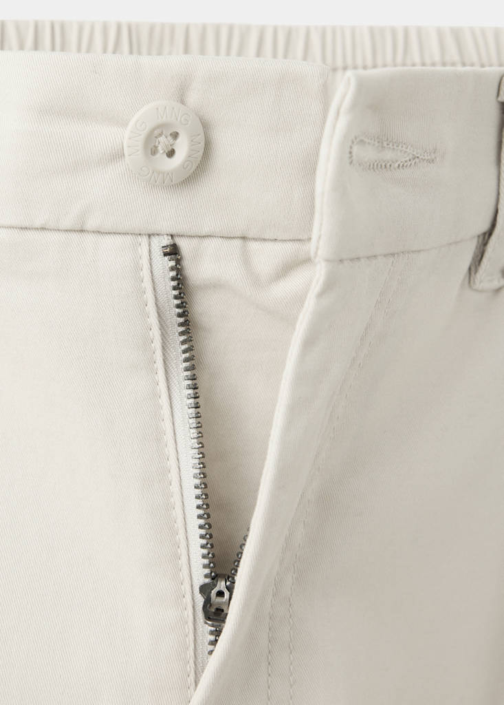 Straight cargo trousers — Light/Pastel Grey