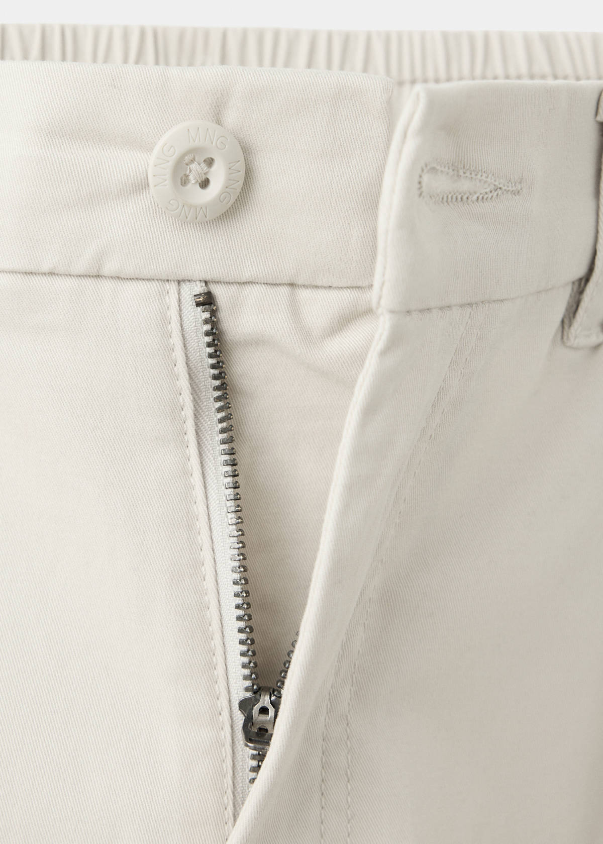 Straight cargo trousers — Light/Pastel Grey