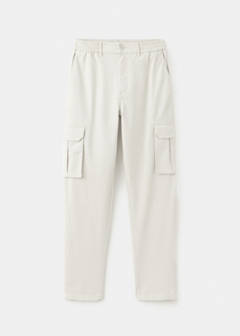 Straight cargo trousers — Light/Pastel Grey 5