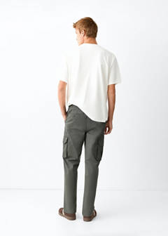 Straight cargo trousers — Pastel Green 3
