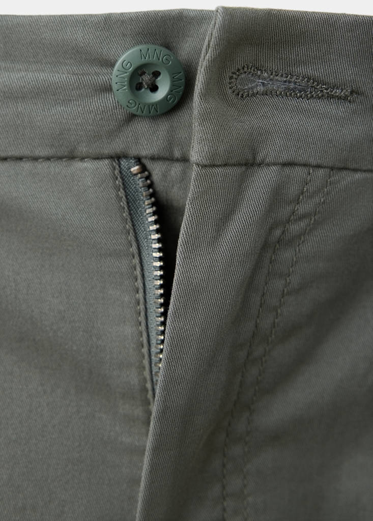 Straight cargo trousers — Pastel Green