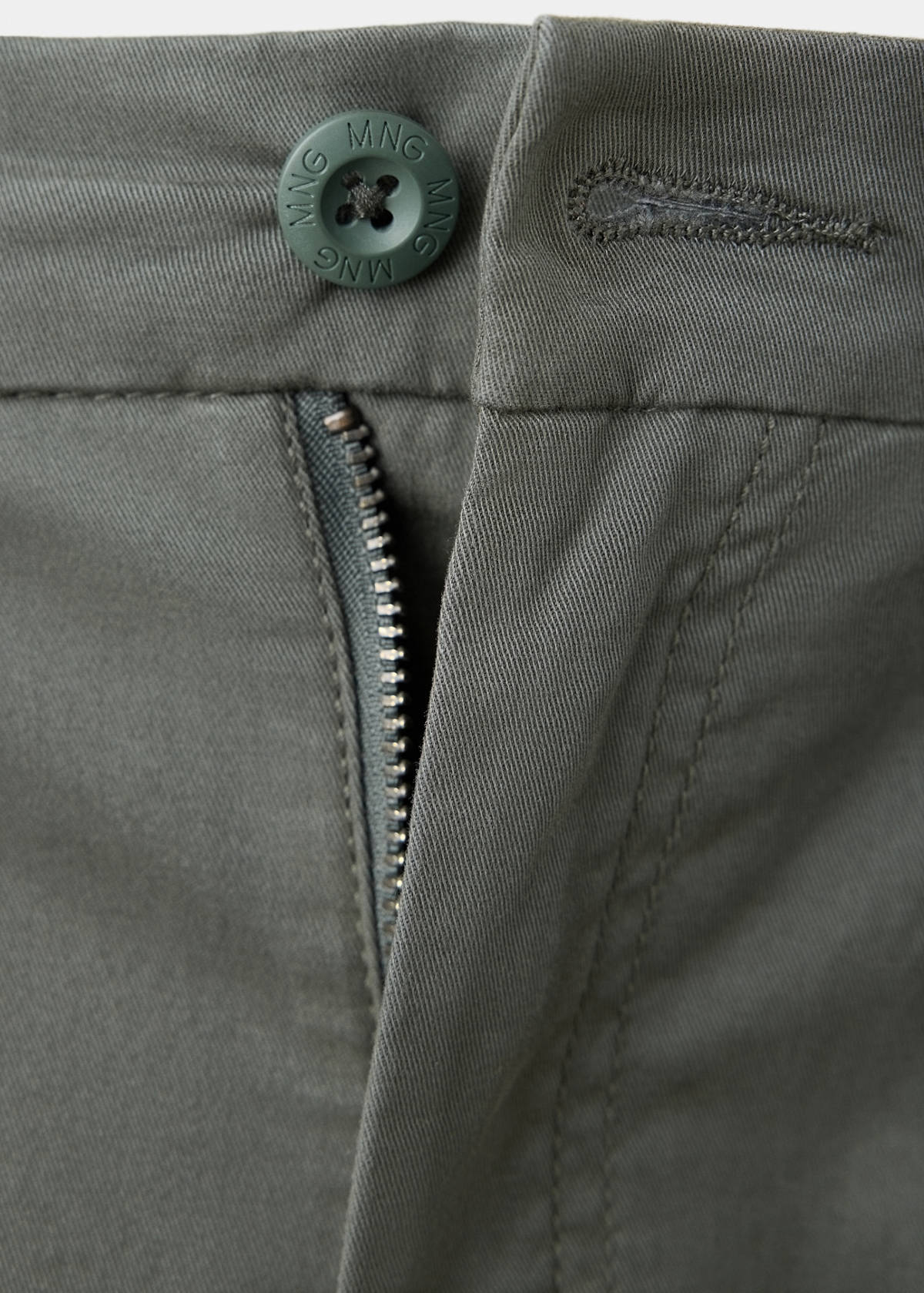 Straight cargo trousers — Pastel Green