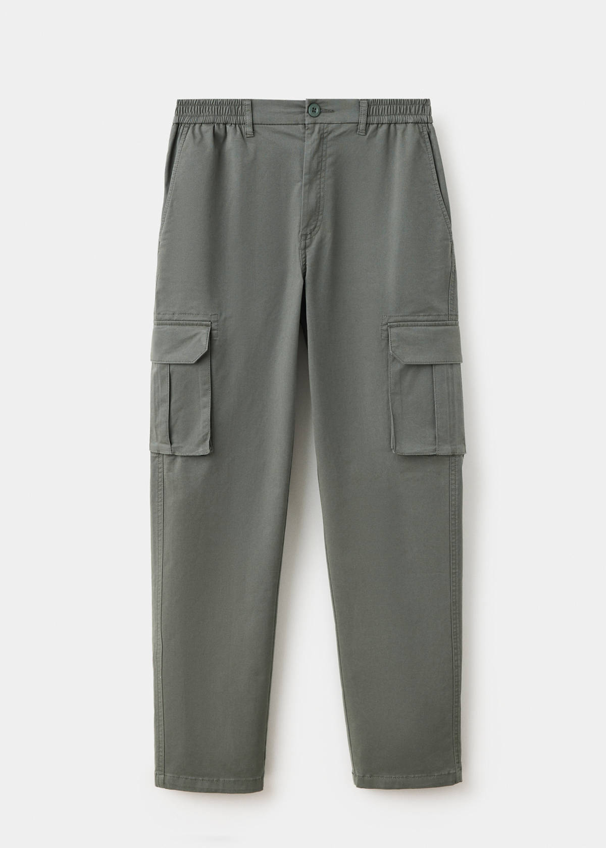 Straight cargo trousers — Pastel Green
