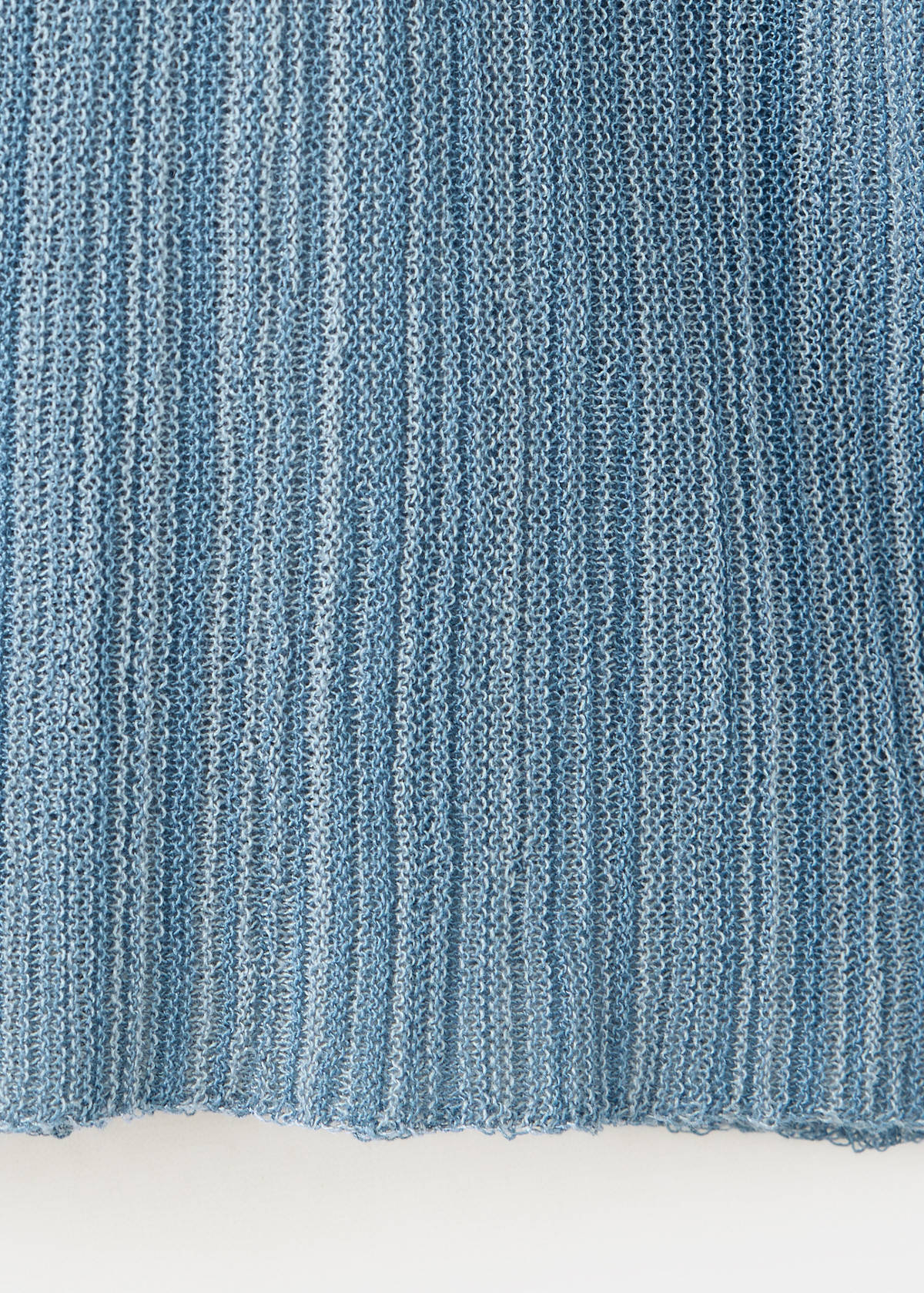 V-neck lurex jumper — Blue