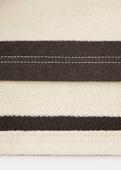 Striped polo sweatshirt — Chocolate 5