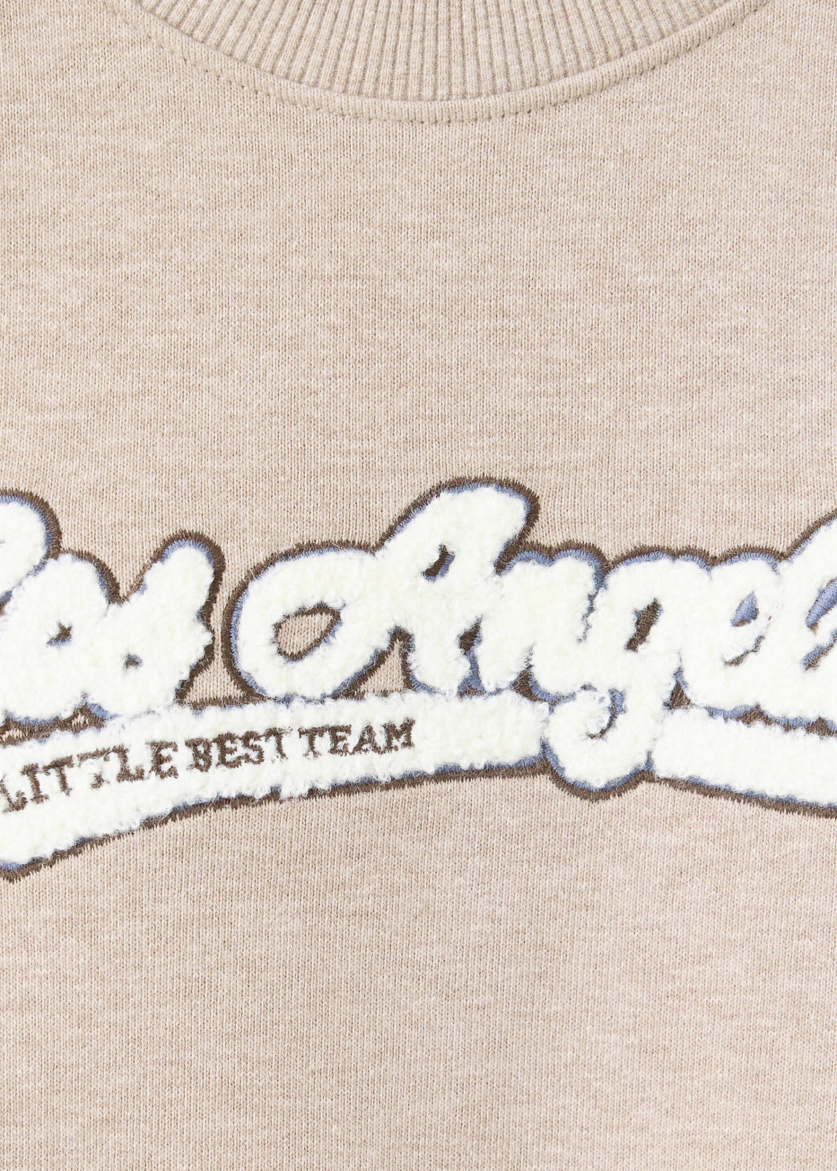 Relaxed sweatshirt with textured detailing — Sand