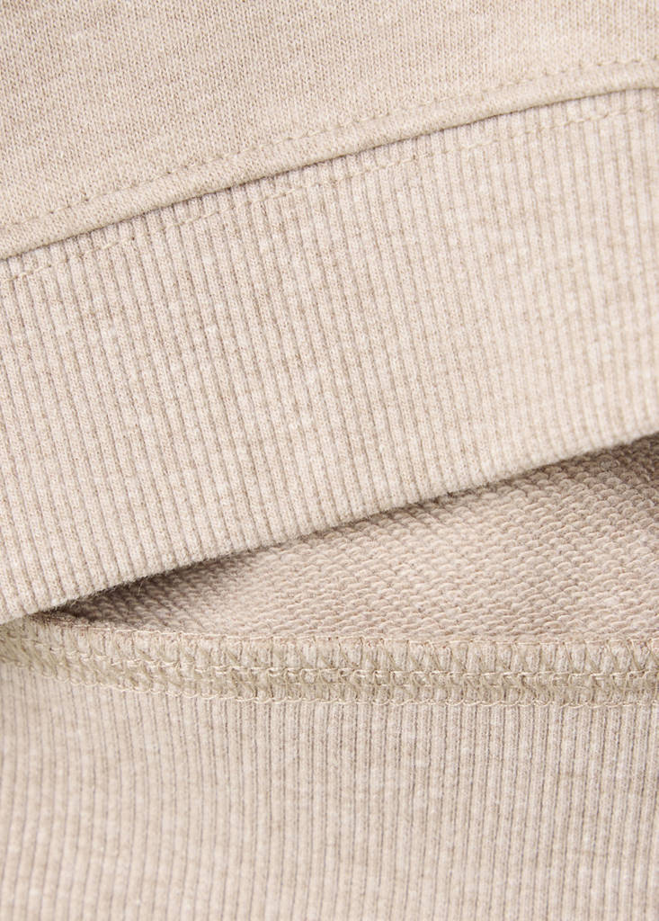 Relaxed sweatshirt with textured detailing — Sand
