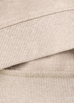 Relaxed sweatshirt with textured detailing — Sand 7