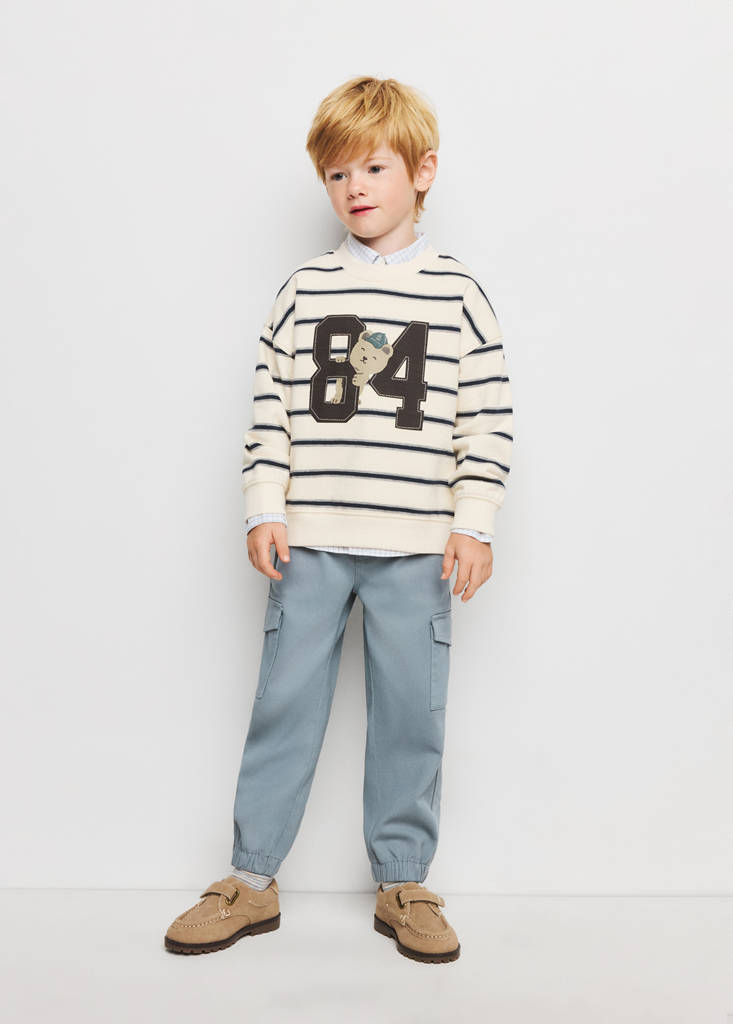 Relaxed fit printed sweatshirt — Off White