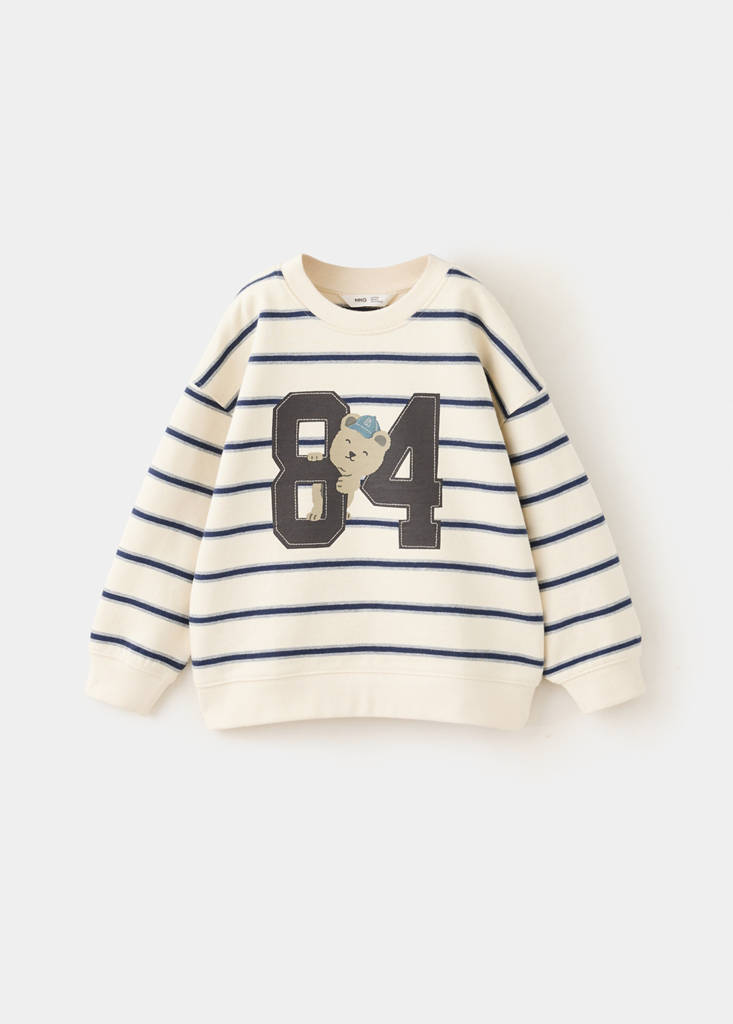 Relaxed fit printed sweatshirt — Off White