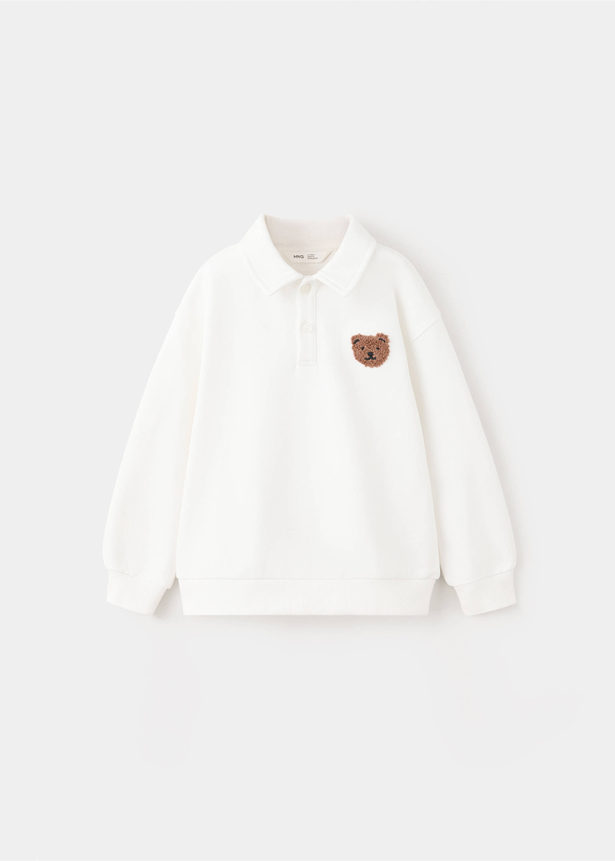 Sweat-shirt polo relaxed-fit - Article sans modèle, Blanc. Ref: 37014791-00.