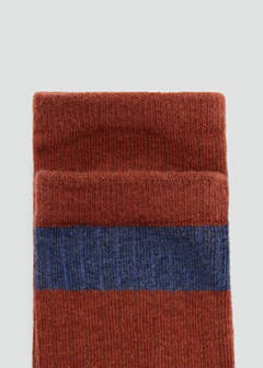 2 pack ribbed socks — Burnt Orange 3