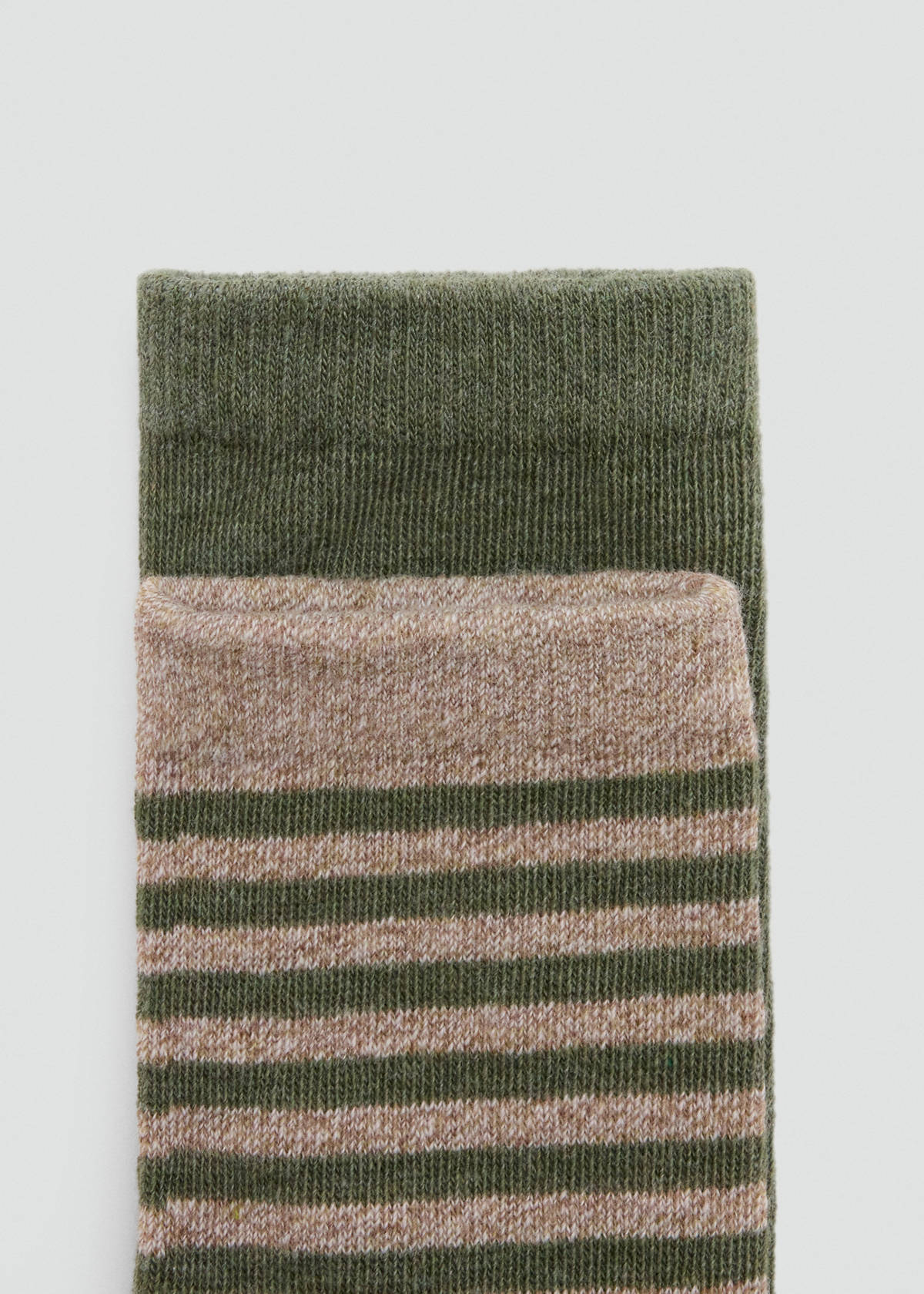 2 pack ribbed socks — Forest Green