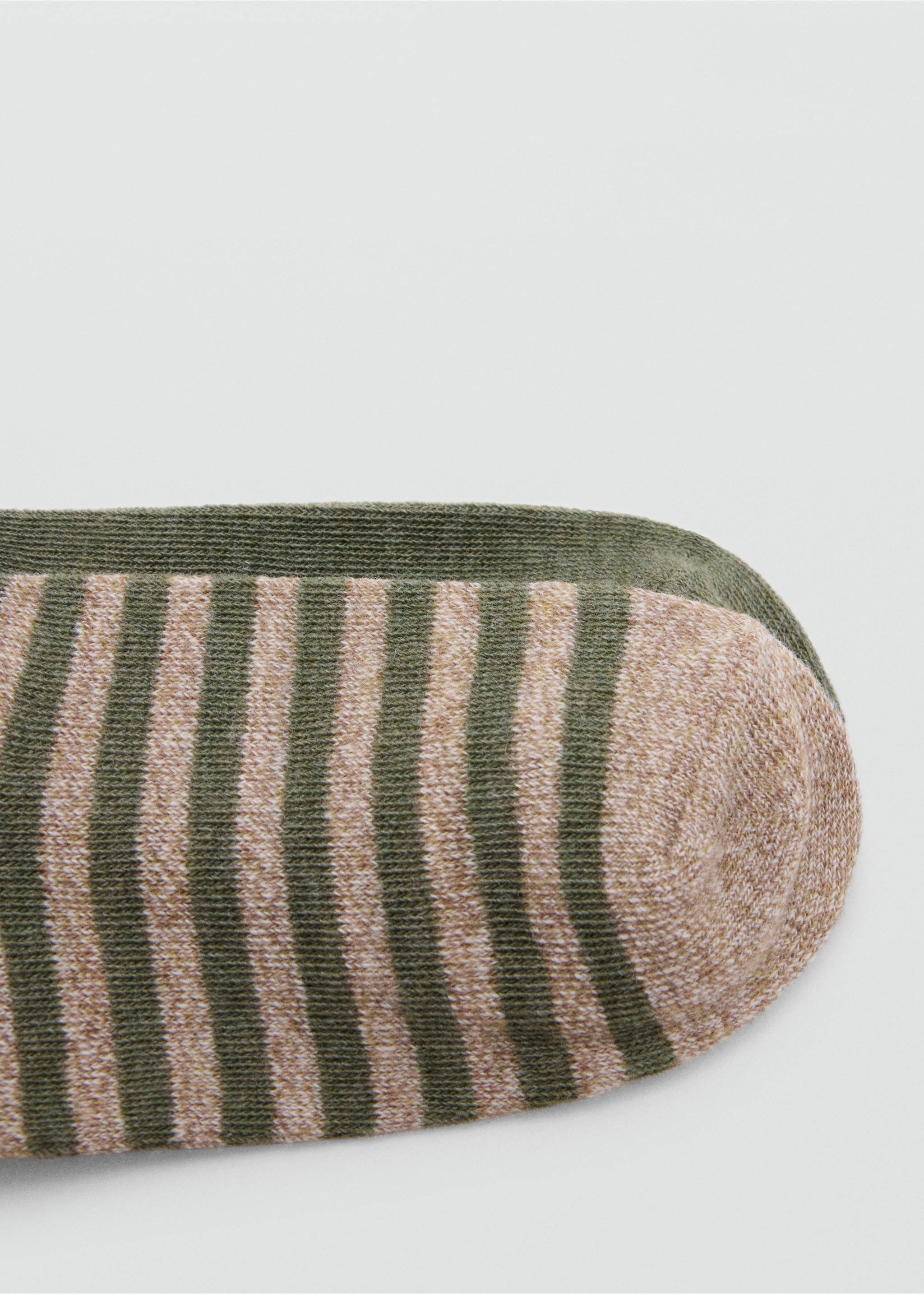 Pack 2 paires de chaussettes côtelées - Détail de l'article 8, Vert forêt. Ref: 37014793-00.