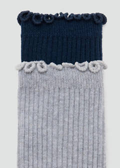 2 pack ribbed socks — Navy 3